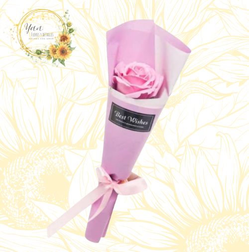 ROSA SOLITARIA DE JABON"