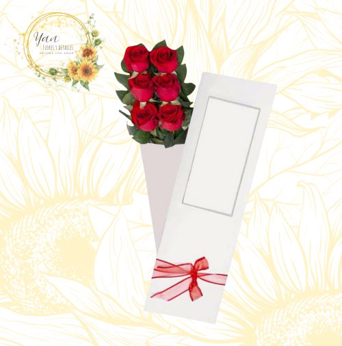 CAJA DE 6 ROSAS"