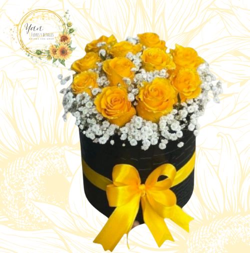 BOX 10 ROSAS AMARILLAS