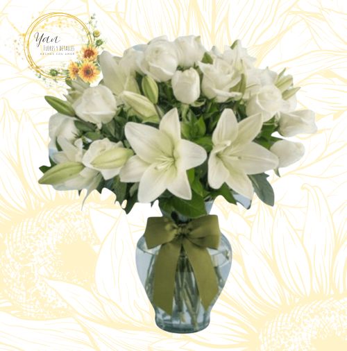 FLORERO JARDIN BLANCO""