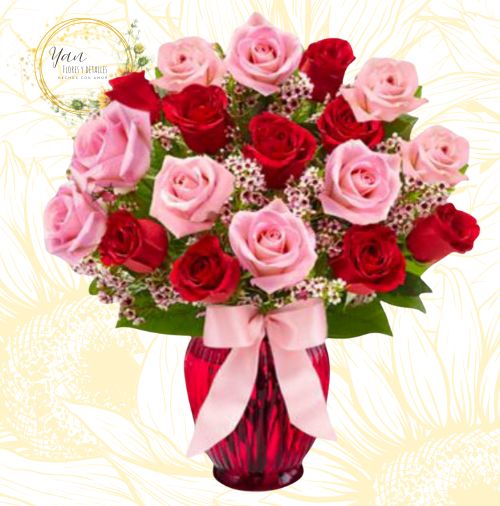 FLORERO 20 ROSAS"