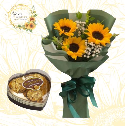 RAMO GIRASOL CHOCOLATE""