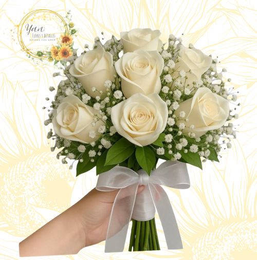 BOUQUET DE NOVIA " ROSAS BLANCAS"