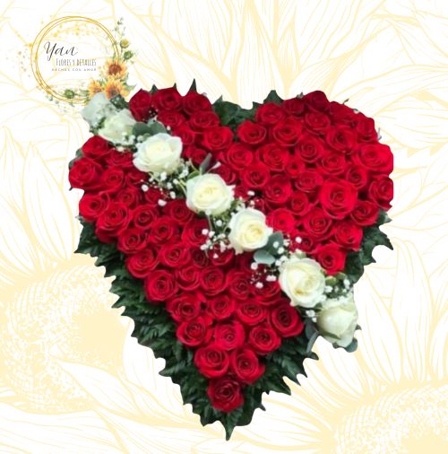 CORONA CORAZÓN ROJA"