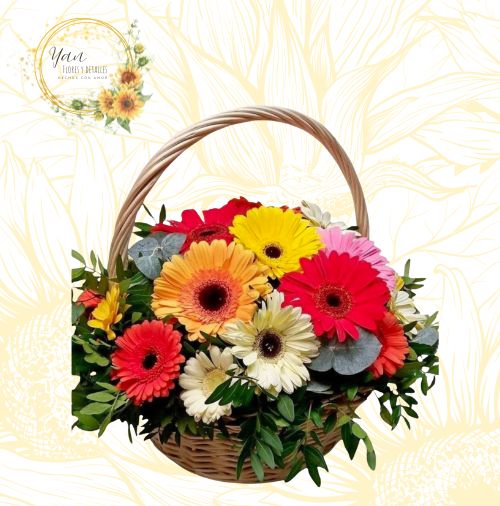 CANASTA GERBERAS"