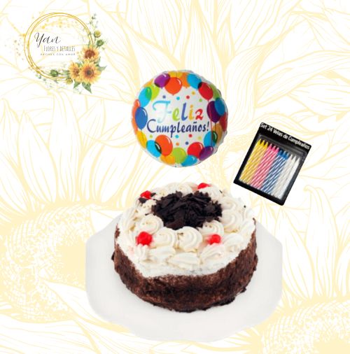 TORTA DE CUMPLEAÑOS SELVA NEGRA"