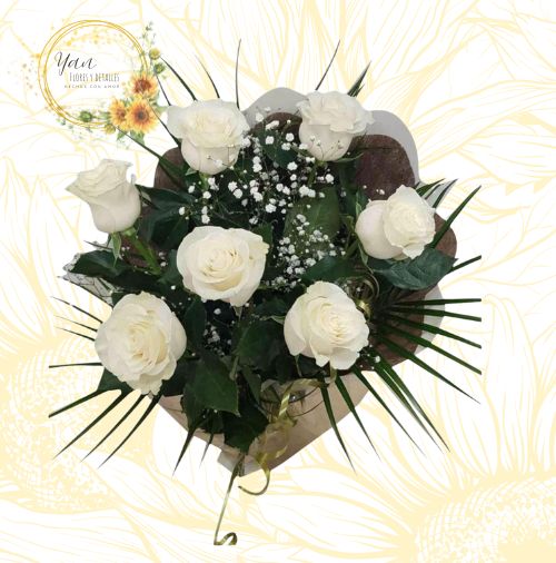 ARREGLO DE ROSAS BLANCAS"