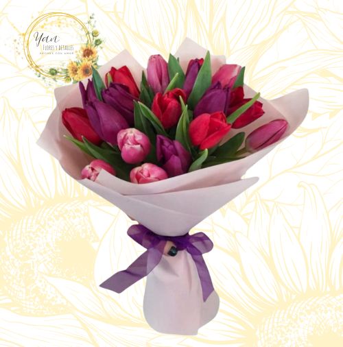 BELLO BOUQUET DE 15 TULIPANES"