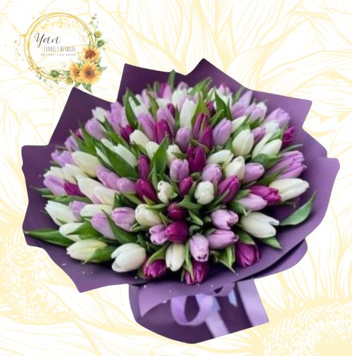 BOUQUET 90 TULIPANES"