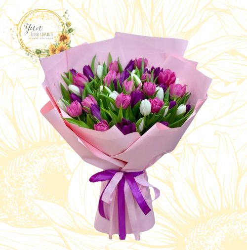 BOUQUET 50 TULIPANES PRIMAVERAL"