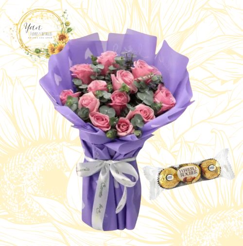 BOUQUET ELEGANTE ROSA"