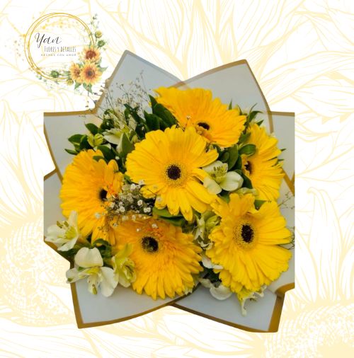 BOUQUET DE 6 GERBERAS""