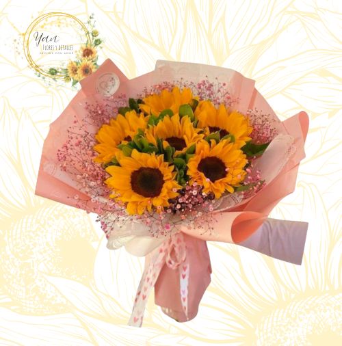 RAMO DE 6 GIRASOLES""