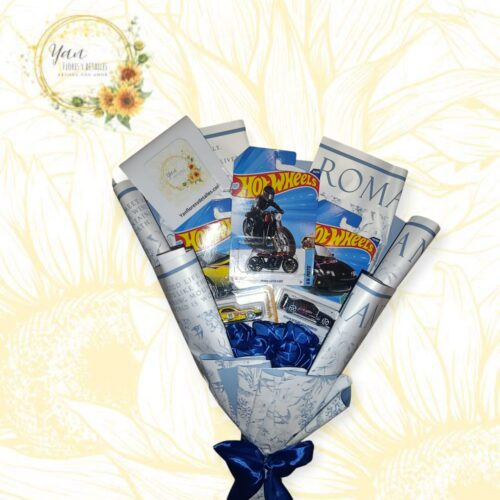 RAMO PARA EL 3 AUTOS HOTWHEELS 8 ROSAS ETERNAS