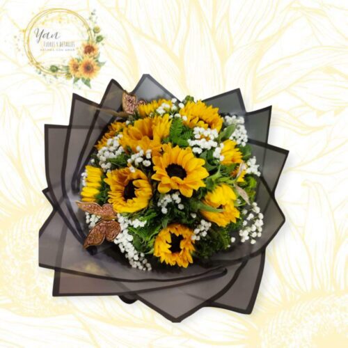 HERMOSO RAMO DE GIRASOLES